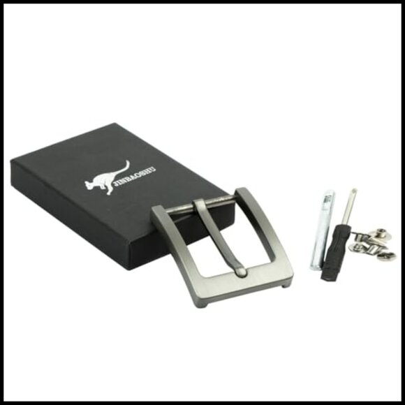 Single Prong Belt Buckle Replacement Heavy Duty Alloy Zinc 1.5\